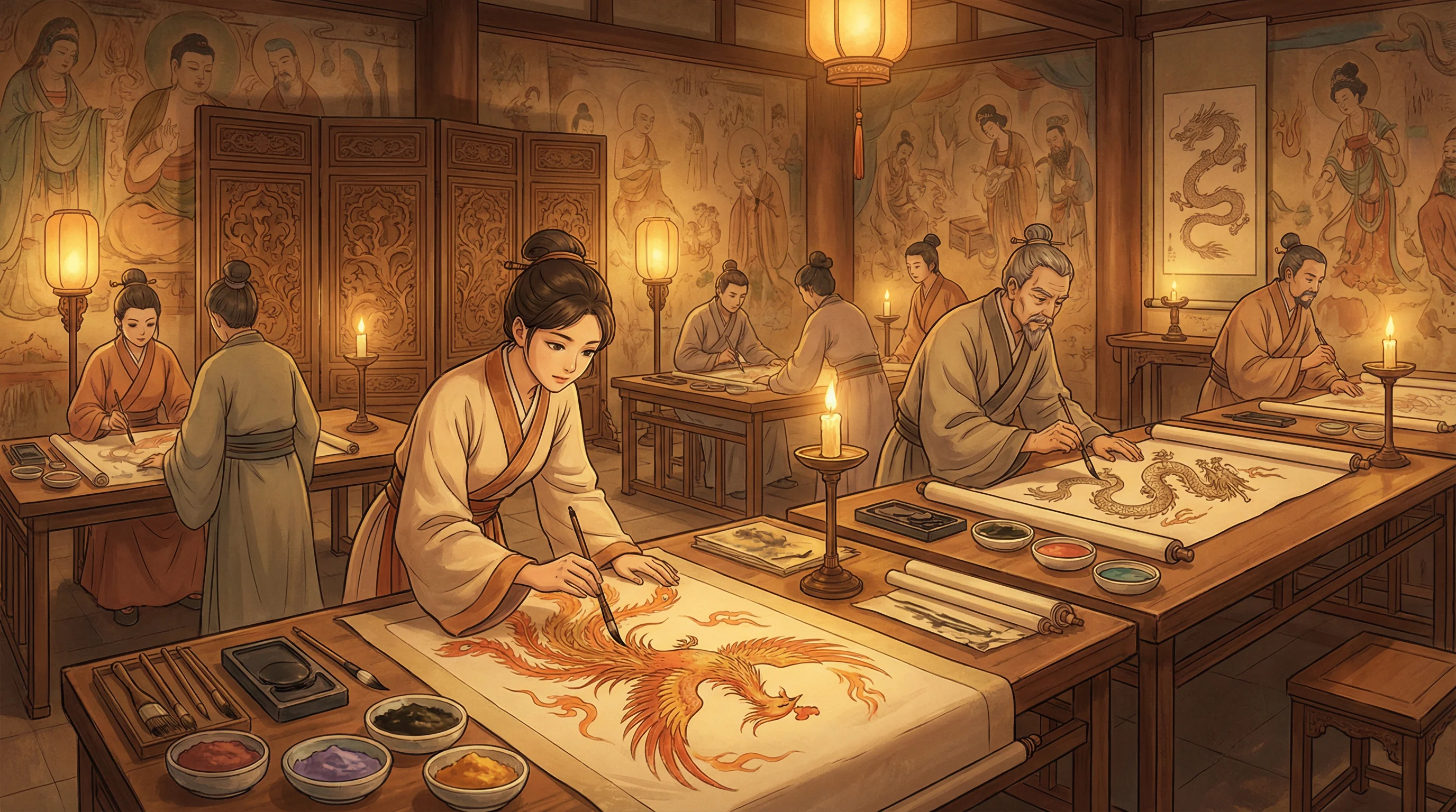 画师入驻 - 91大事件路线 国风动漫画师